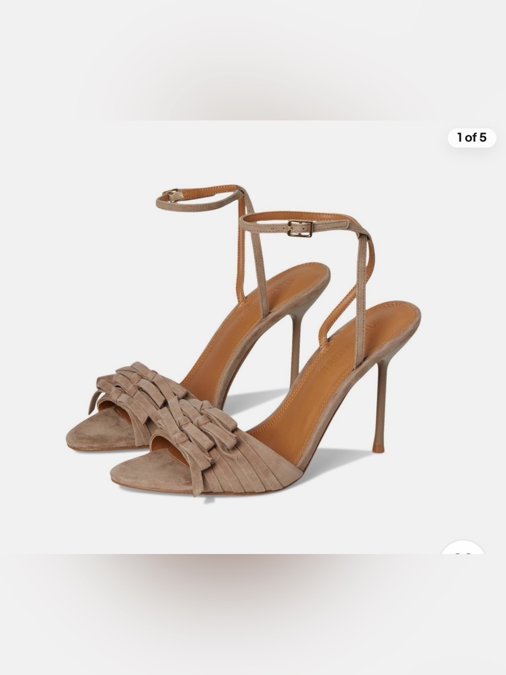 Steve Madden porsha taupe suede stiletto